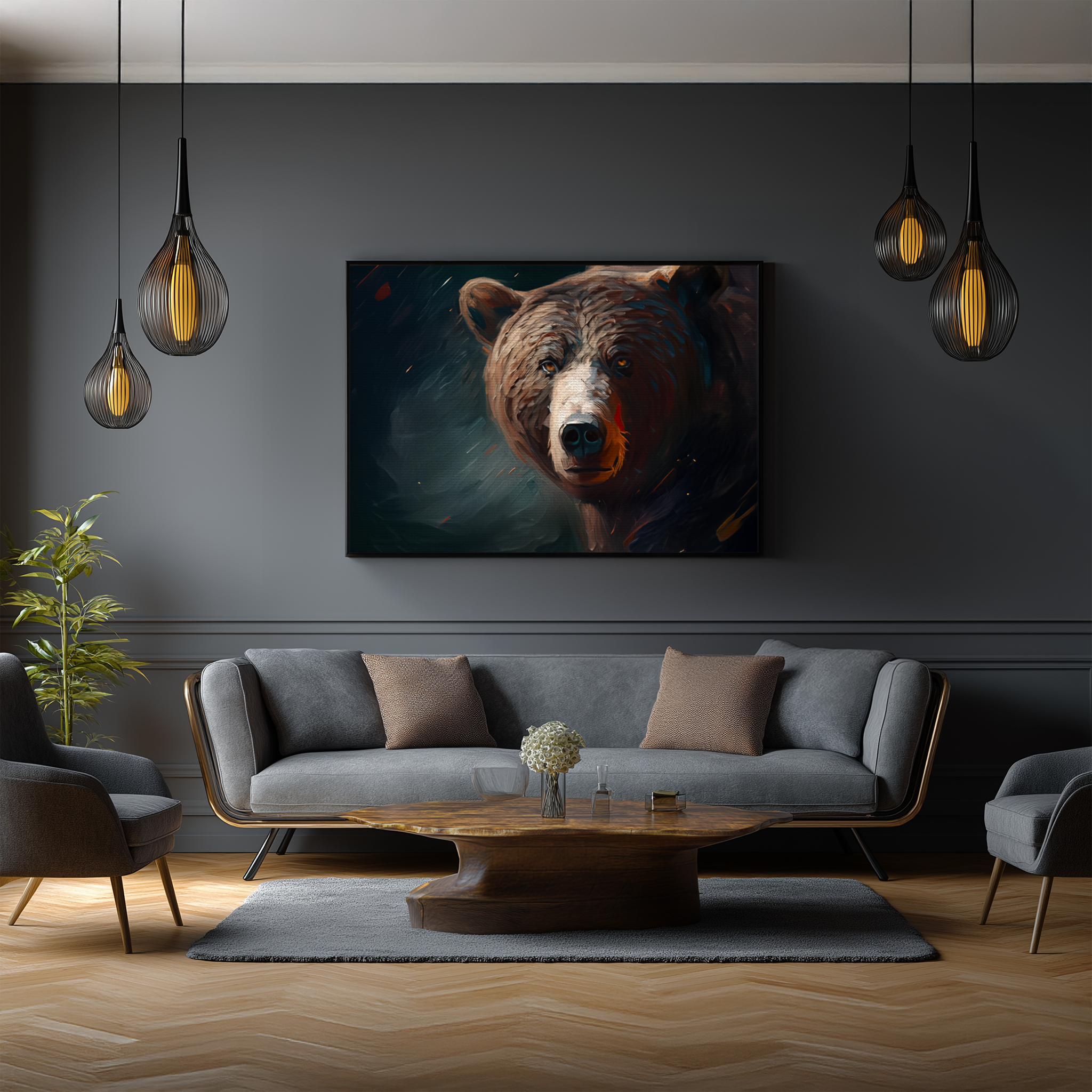 "ANCIENT FUR AND SHADOW" - ORIGINAL PAINTING