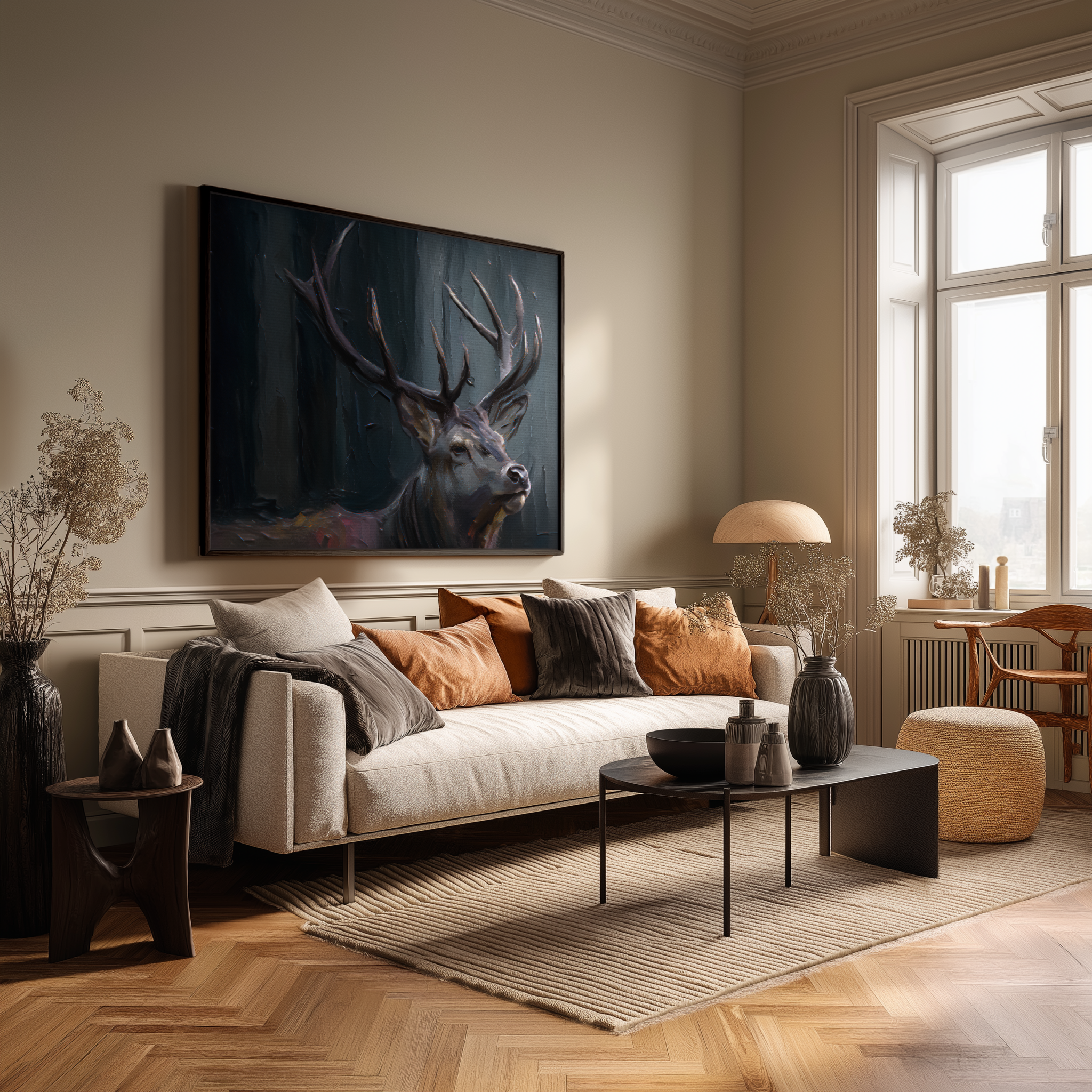 "STAG AT FIRST LIGHT" - ORIGINAL PAINTING