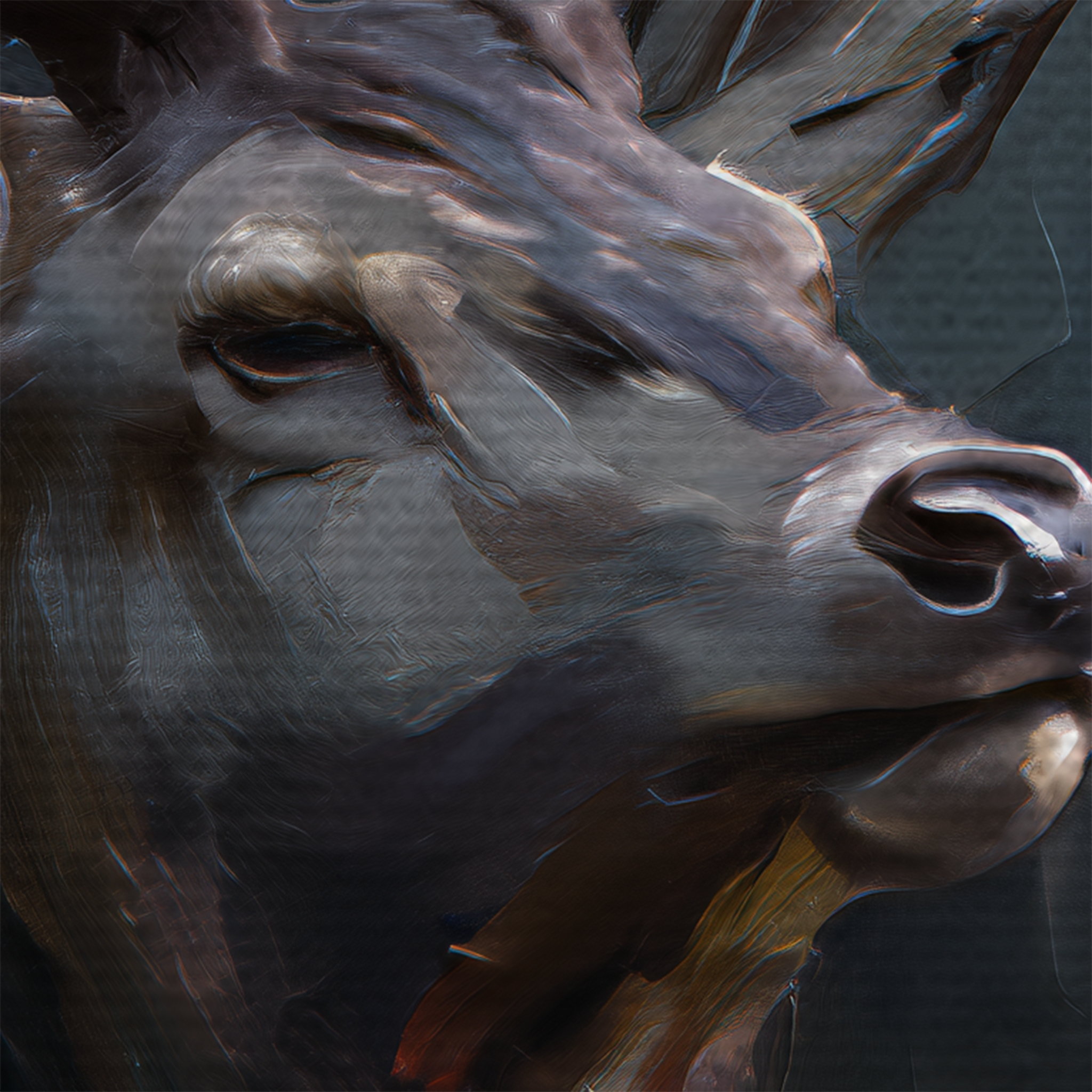 "STAG AT FIRST LIGHT" - LIMITED EDITION PRINTS 1/10